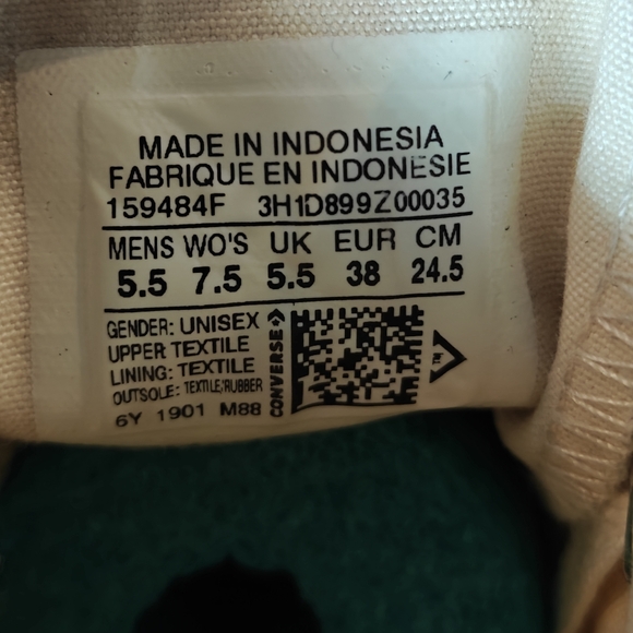 Converse All Star Chuck Taylor High Tops Rhinestone-Encrusted Size Women's 7.5 - Picture 11 of 11